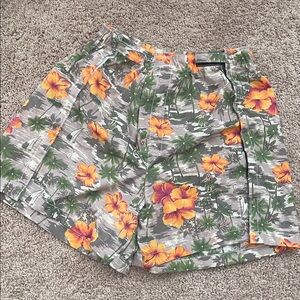 Women’s Modesty Swim‎ Wrap Around Tropical Shorts Size Medium